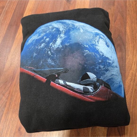 SpaceX Falcon Heavy 2018 Starman Mission Hoodie SIZE LARGE - Picture 3 of 10